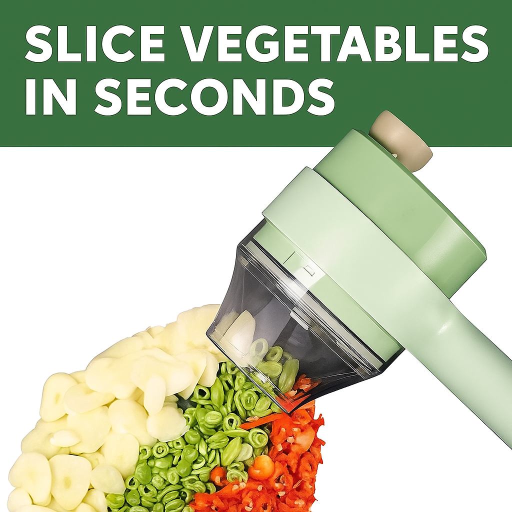Cortadora de vegetales electronica-“Ahorra tiempo y cocina como un chef” ✅